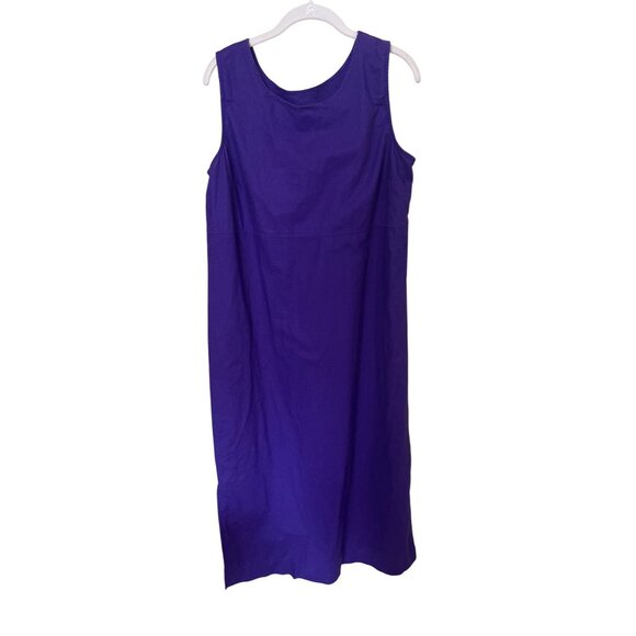 Linen BlendSag Harbor Dress 16 and Cardigan    Embroidered Boho Beach Coastal - Picture 7 of 16